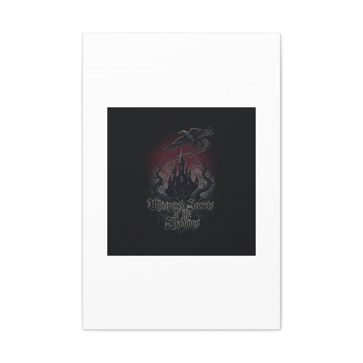 Whispered Secrets of the Shadows Castle Wall Art, Matte Canvas | Gothic Medieval Decor