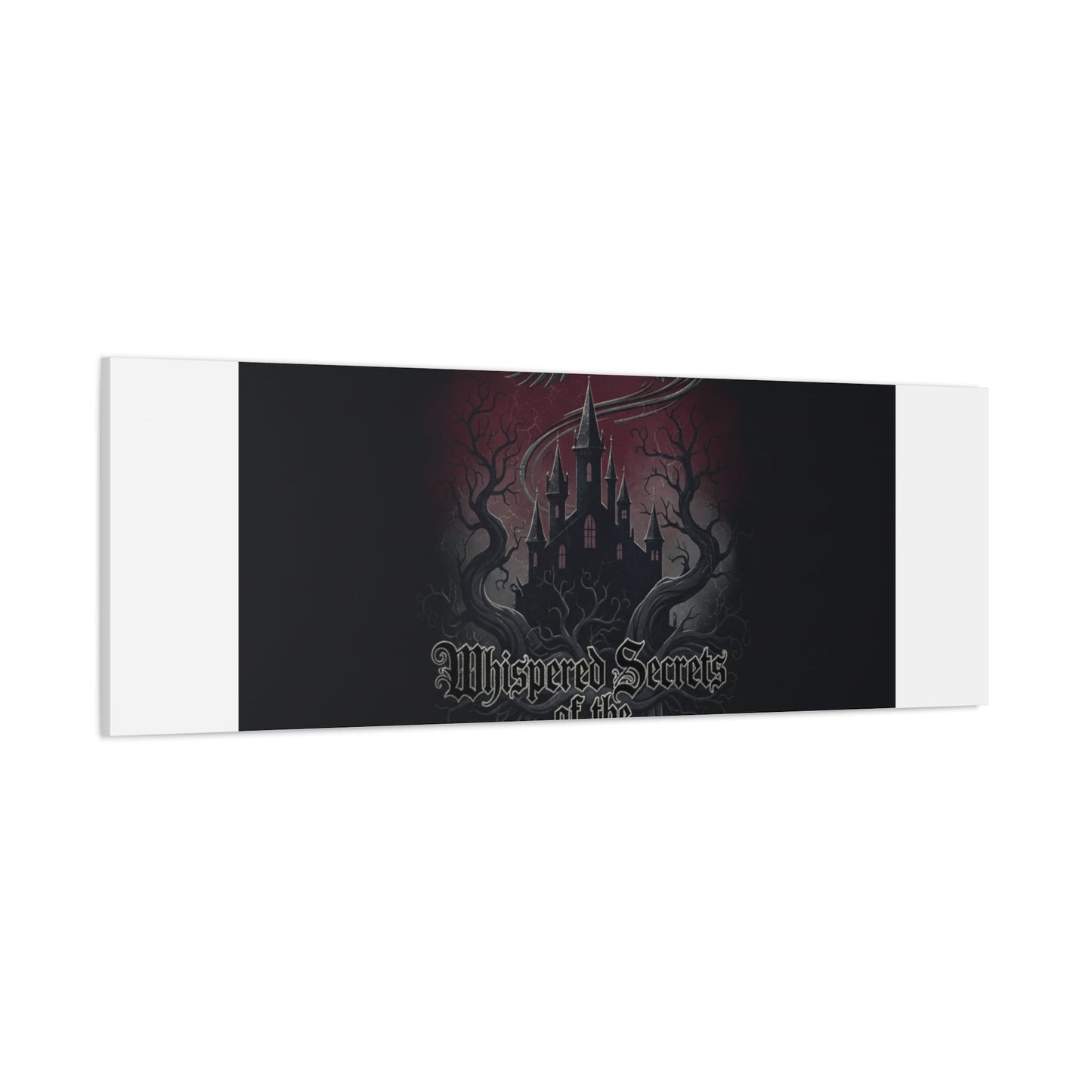 Whispered Secrets of the Shadows Castle Wall Art, Matte Canvas | Gothic Medieval Decor