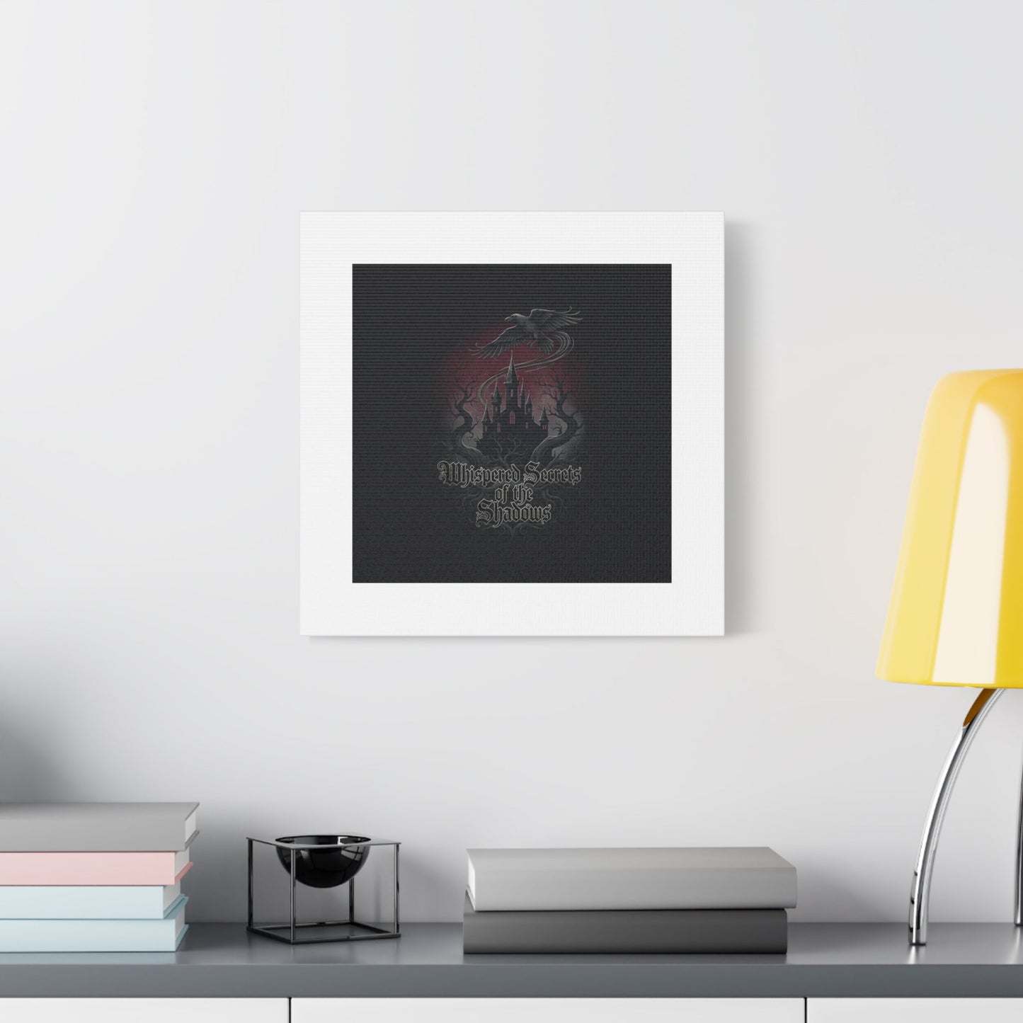 Whispered Secrets of the Shadows Castle Wall Art, Matte Canvas | Gothic Medieval Decor
