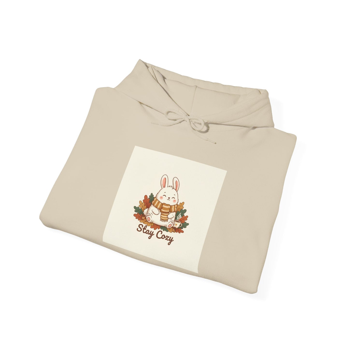 Cozy Bunny Winter Forest hoodie | cute animal illustration, cozy critter art