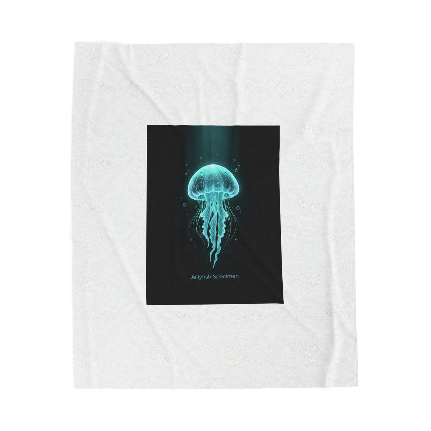 Bioluminescent Jellyfish Blanket | Neon Deep Sea Aesthetic