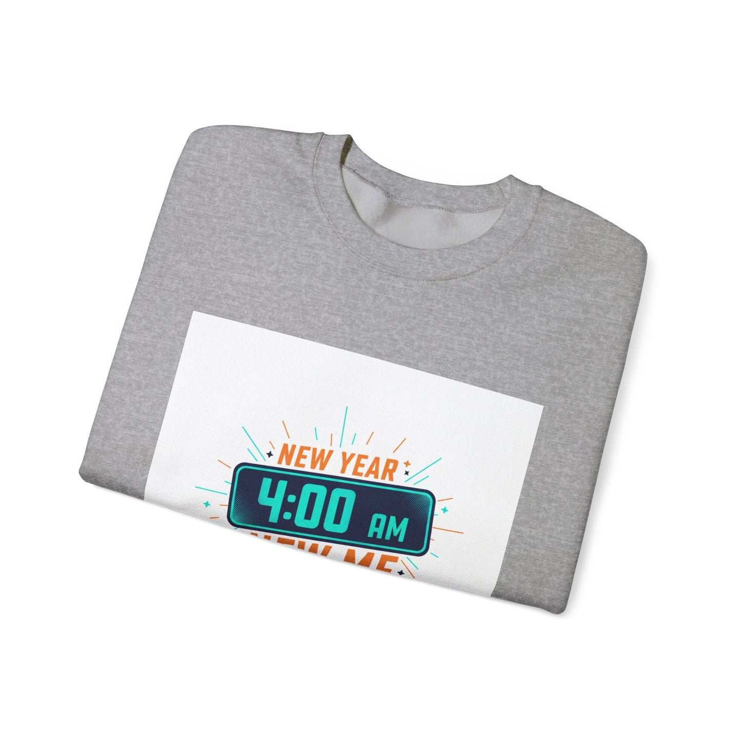 New Year 4:00 AM New Me Crewneck Sweatshirt | Holiday Apparel, Festive Sweater Look