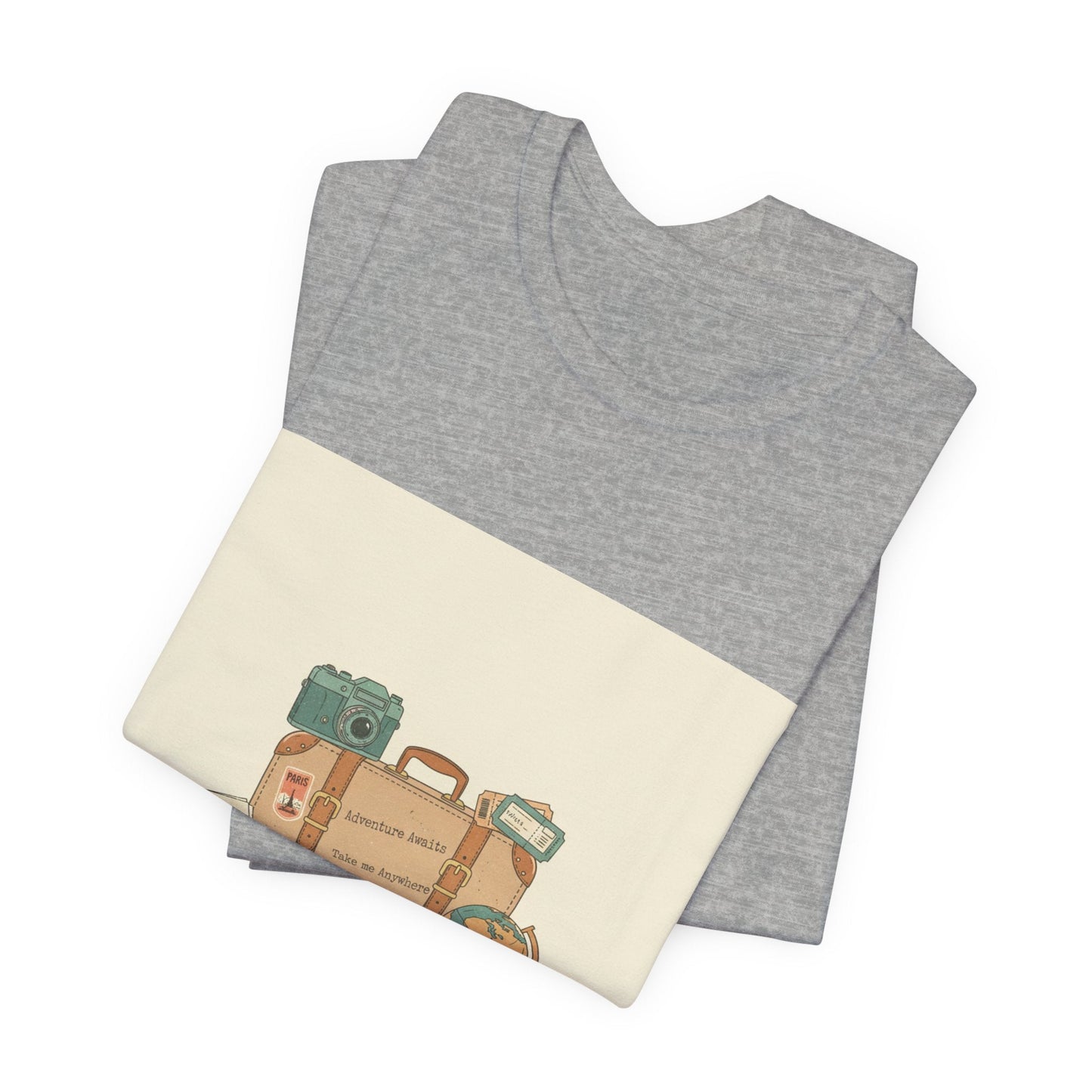 Vintage Travel Postcard tee | passport stamp, wanderlust design
