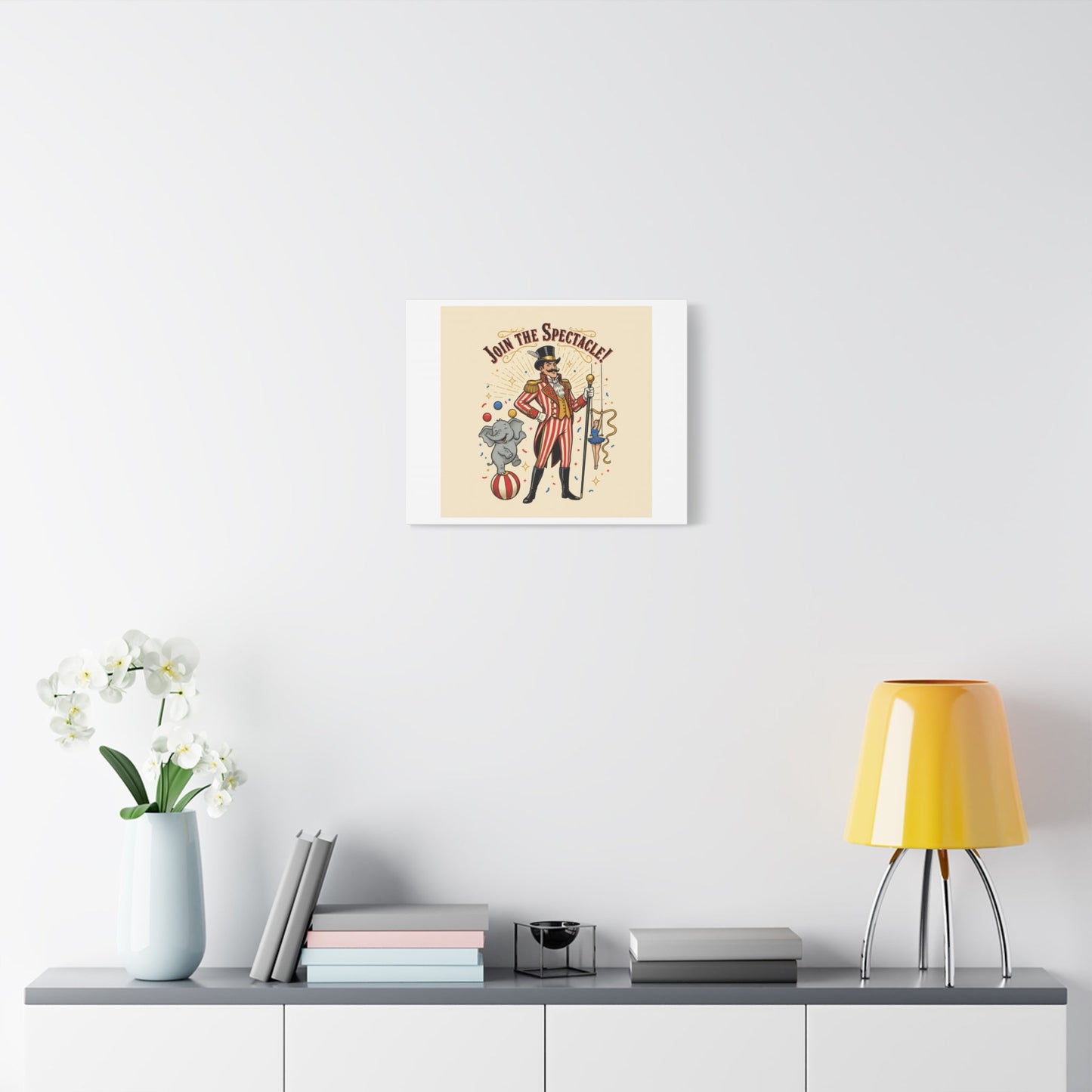 Join the Spectacle Circus Art Print | Matte Canvas, Stretched, Vintage Carnival Design