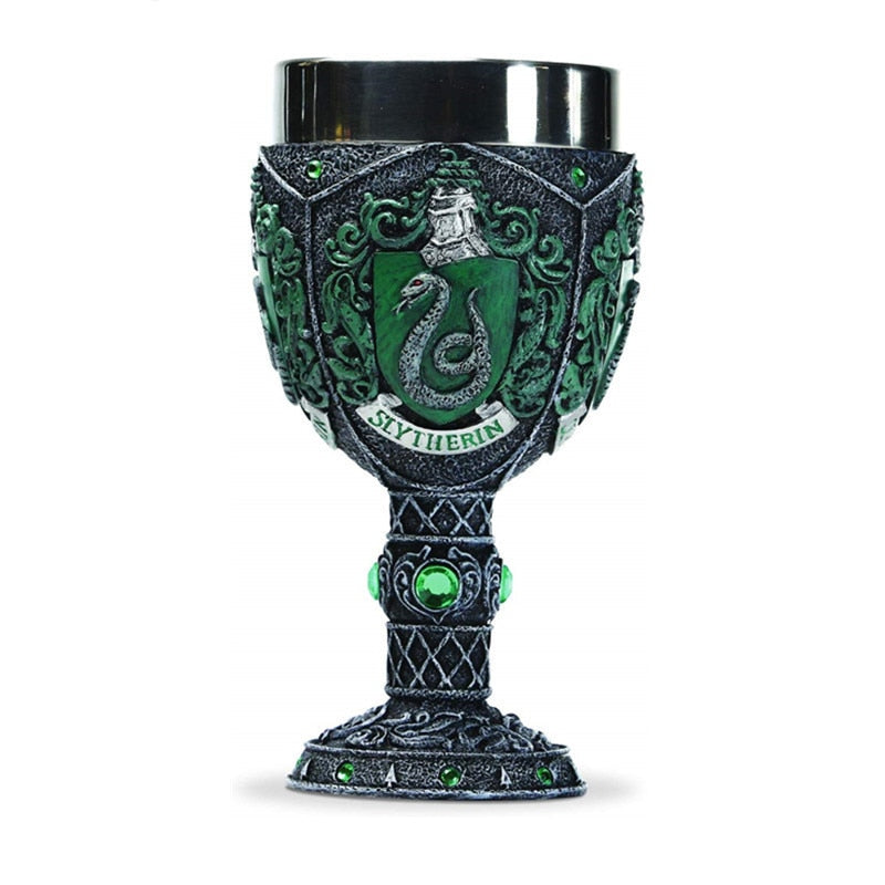 Creative Stainless Steel Goblet & 3D Resin Coffee Cup Artistic Goblet Resin Wine Glass Cups Drinkware Mugs
