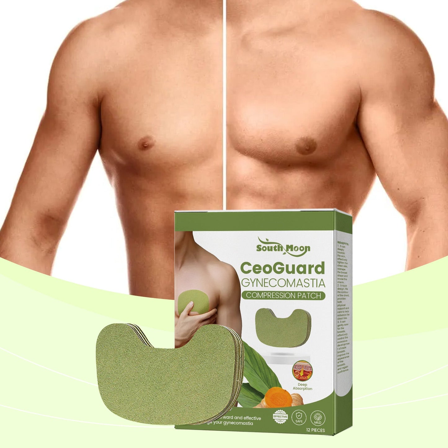 Men's Breast Care Adhesive Firming Skin To Lift Contour Men's Chest Care Shaping Adhesive