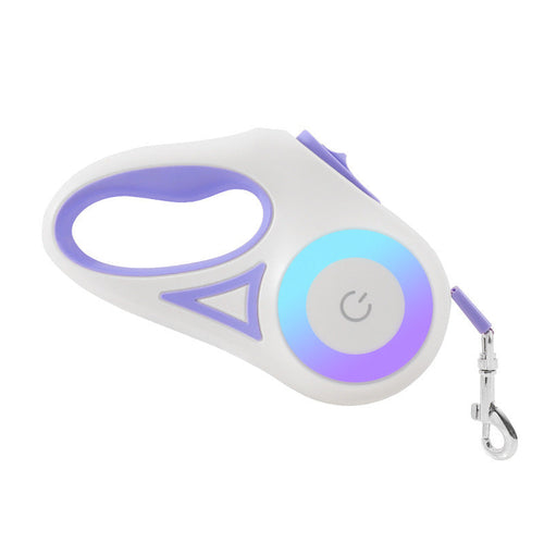 Dog Leash Retractable Leash And Dog Collar Spotlight Automatic Pet Dog