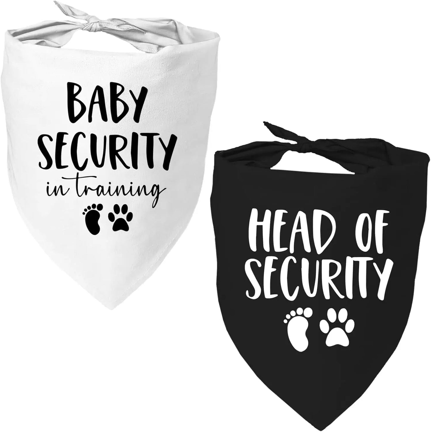 2 Pack Dog Pregnancy Announcement Bandanas Blue Pink Gender Reveal