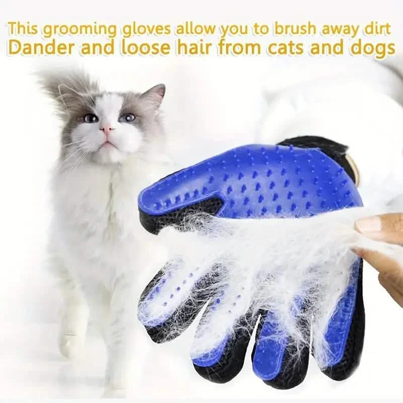 2-in-1 Pet Grooming Gloves Brushes For Dogs And Cat