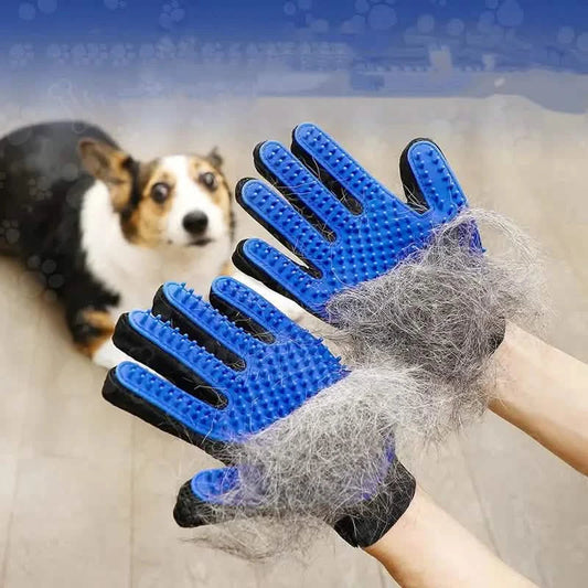 2-in-1 Pet Grooming Gloves Brushes For Dogs And Cat