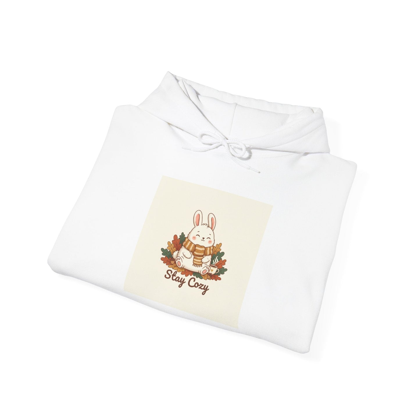 Cozy Bunny Winter Forest hoodie | cute animal illustration, cozy critter art