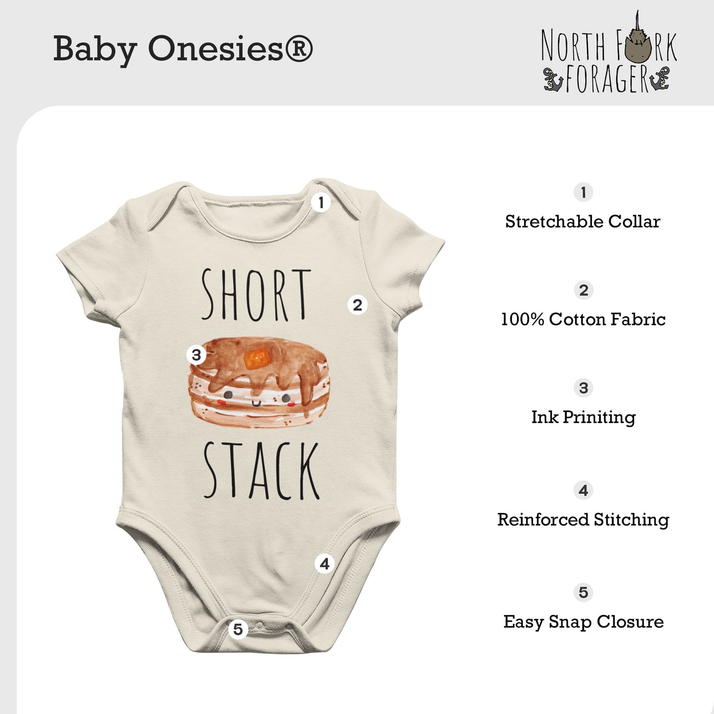 Big Foot Sasquatch - Baby Boy Girl Clothes Infant Bodysuit Funny Cute