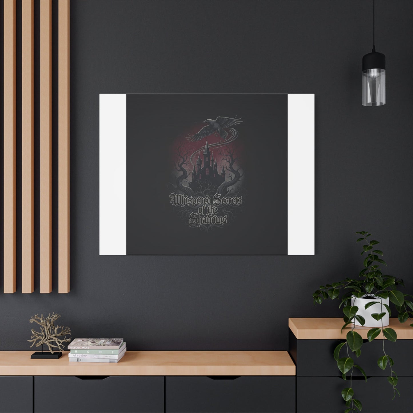 Whispered Secrets of the Shadows Castle Wall Art, Matte Canvas | Gothic Medieval Decor