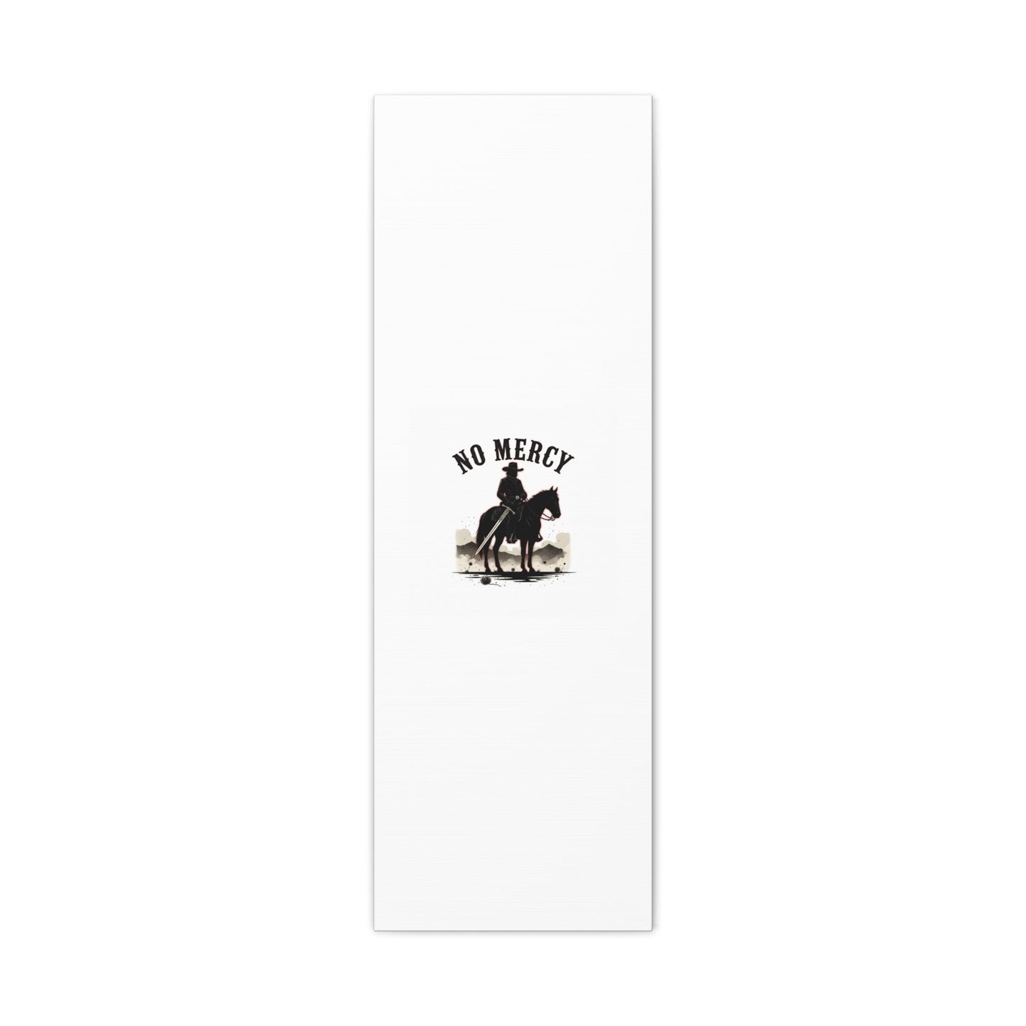 No Mercy Cowboy Skull Canvas | western skull art, gothic Americana
