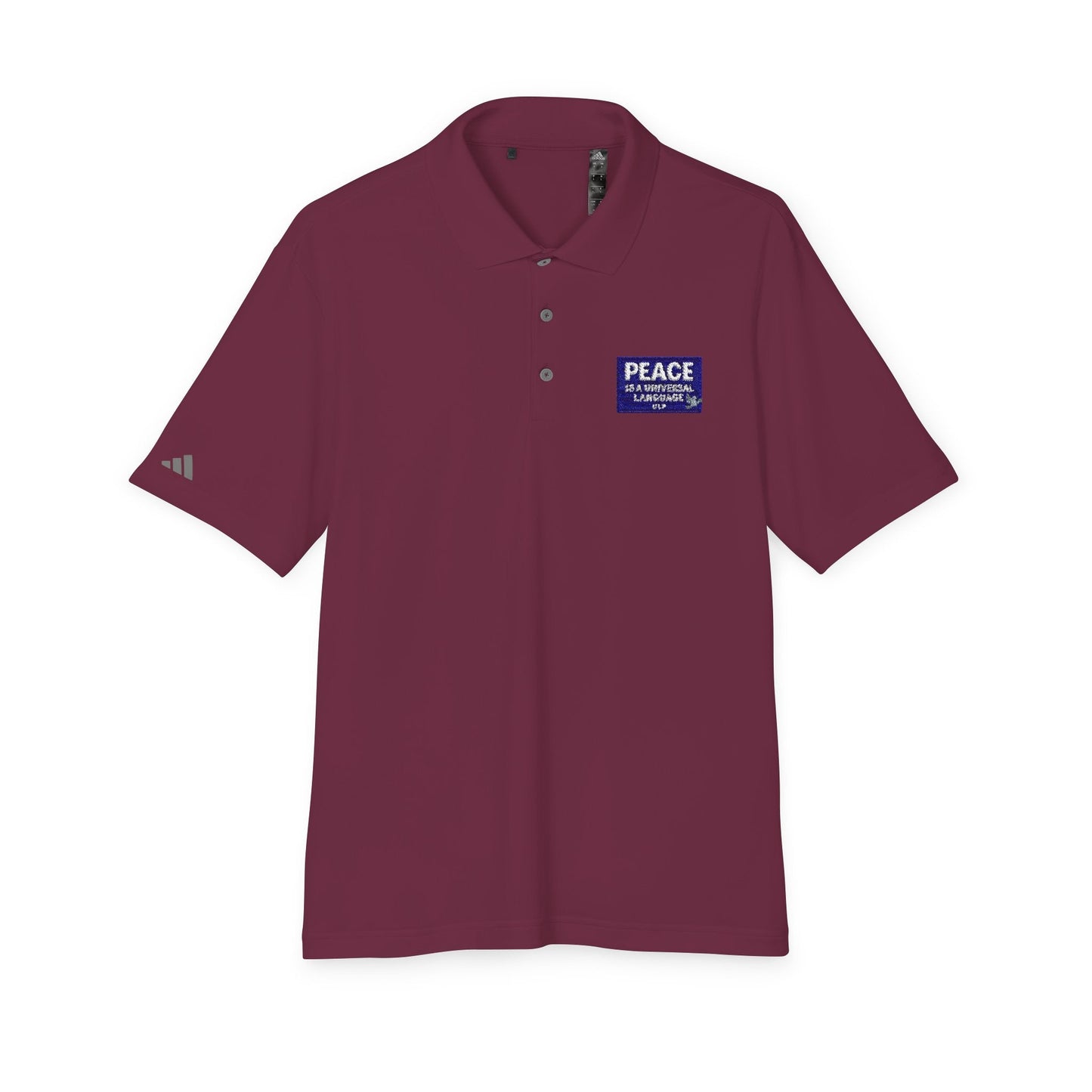 Peace Is a Universal Language Golf Polo — adidas Performance Polo