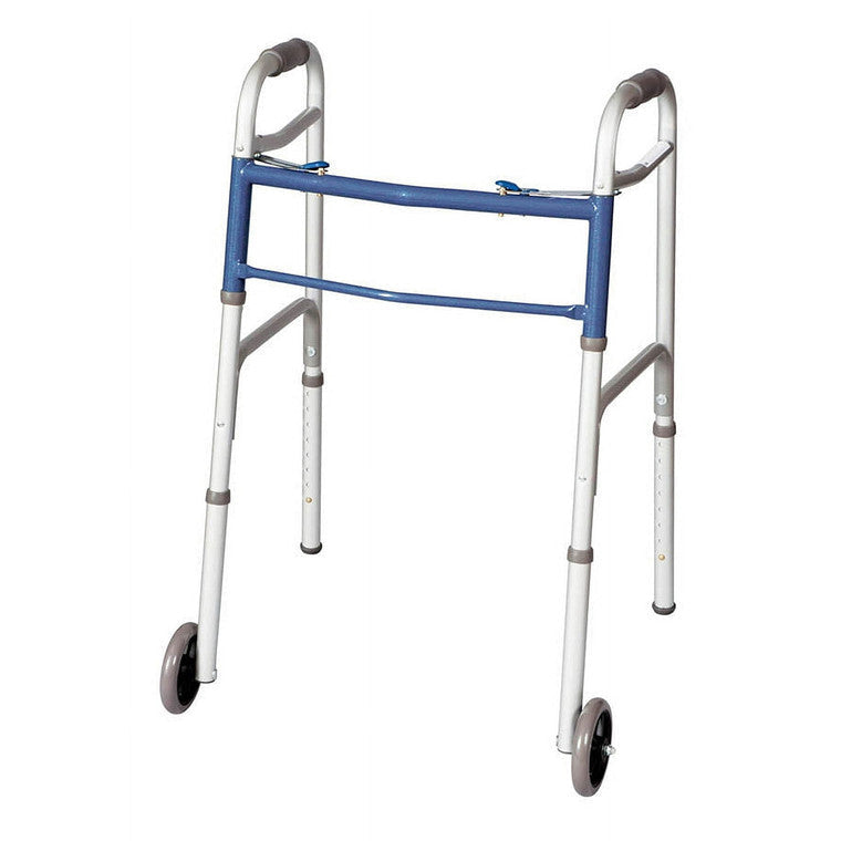 Carex Two Button Walker With Wheels