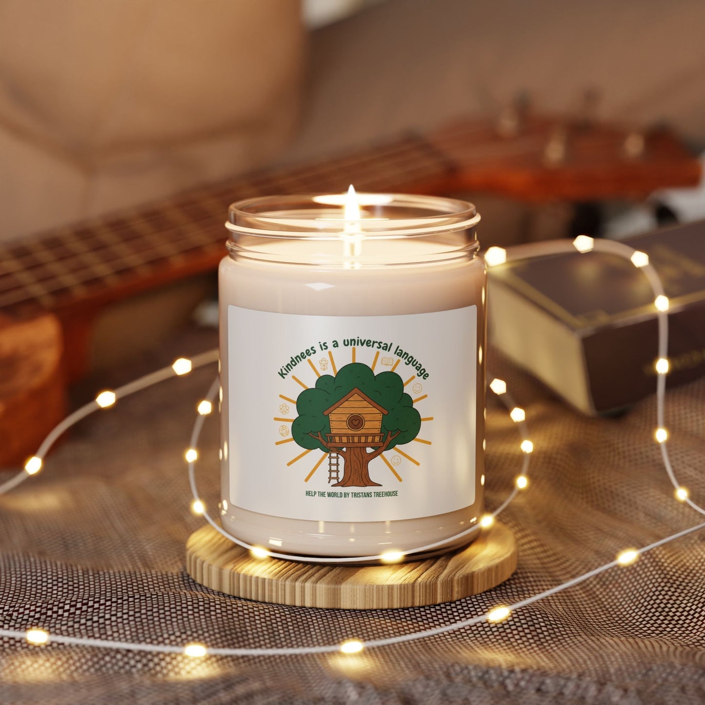 Kindness is a Universal Language Soy Candle, Eco Humor, Sustainable Living