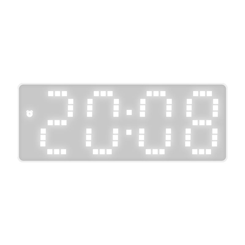 Simple Style LED Electronic Alarm Clock Battery and Plug-in Dual-use Timepiece Yida Time