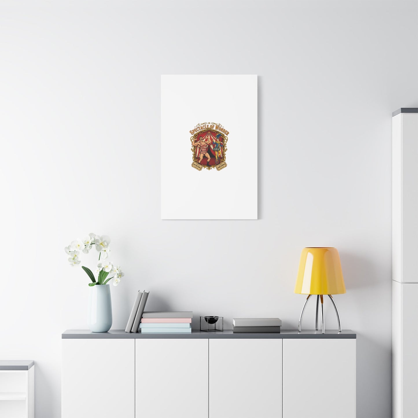 Spectacle of Wonder Circus Art Print, Canvas | Vintage Carnival Design