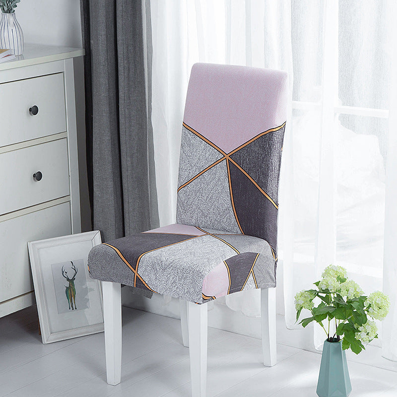 New Chair Cover Printed Chair Cover Elastic Antifouling Hotel Household Chair Cushion Protective Cover