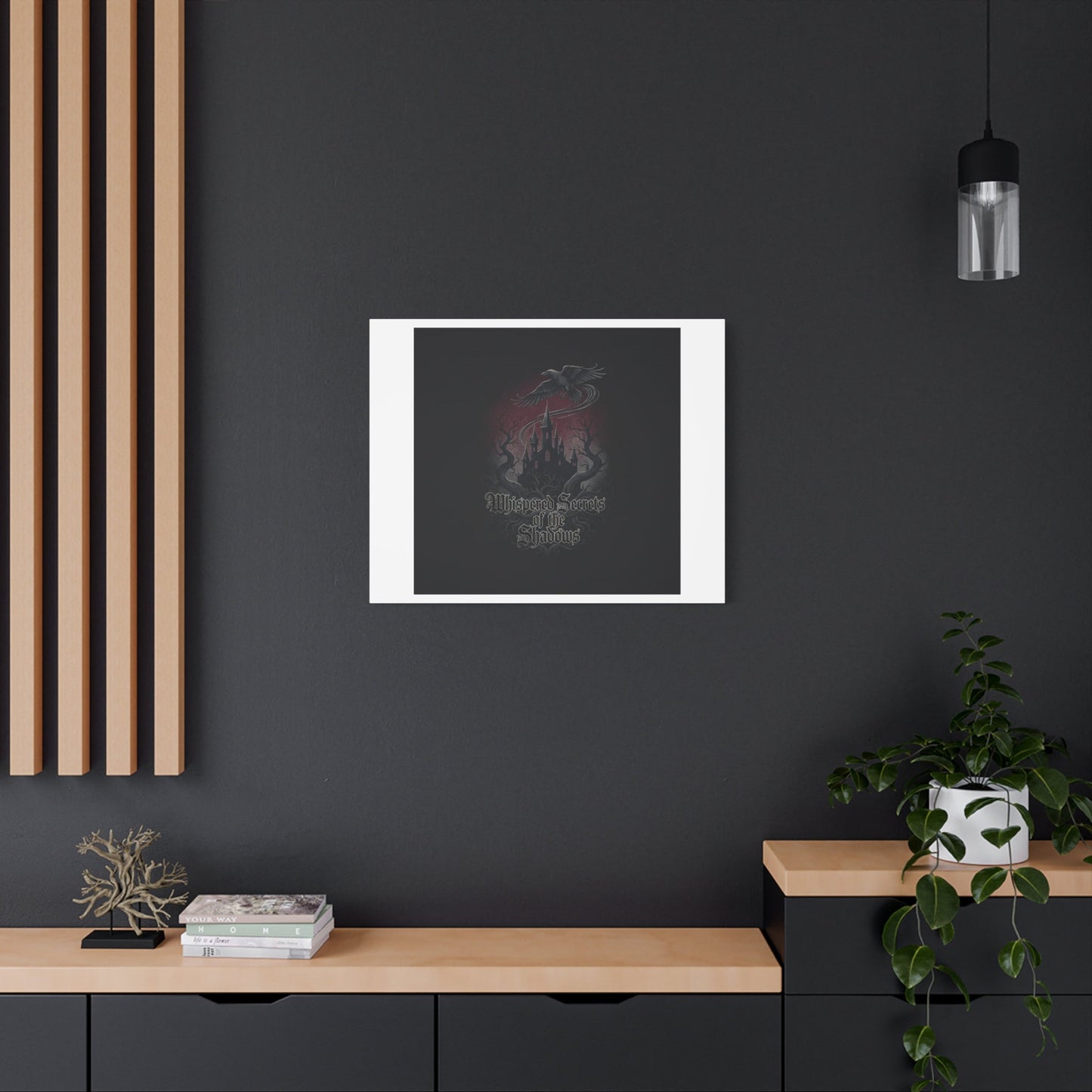 Whispered Secrets of the Shadows Castle Wall Art, Matte Canvas | Gothic Medieval Decor