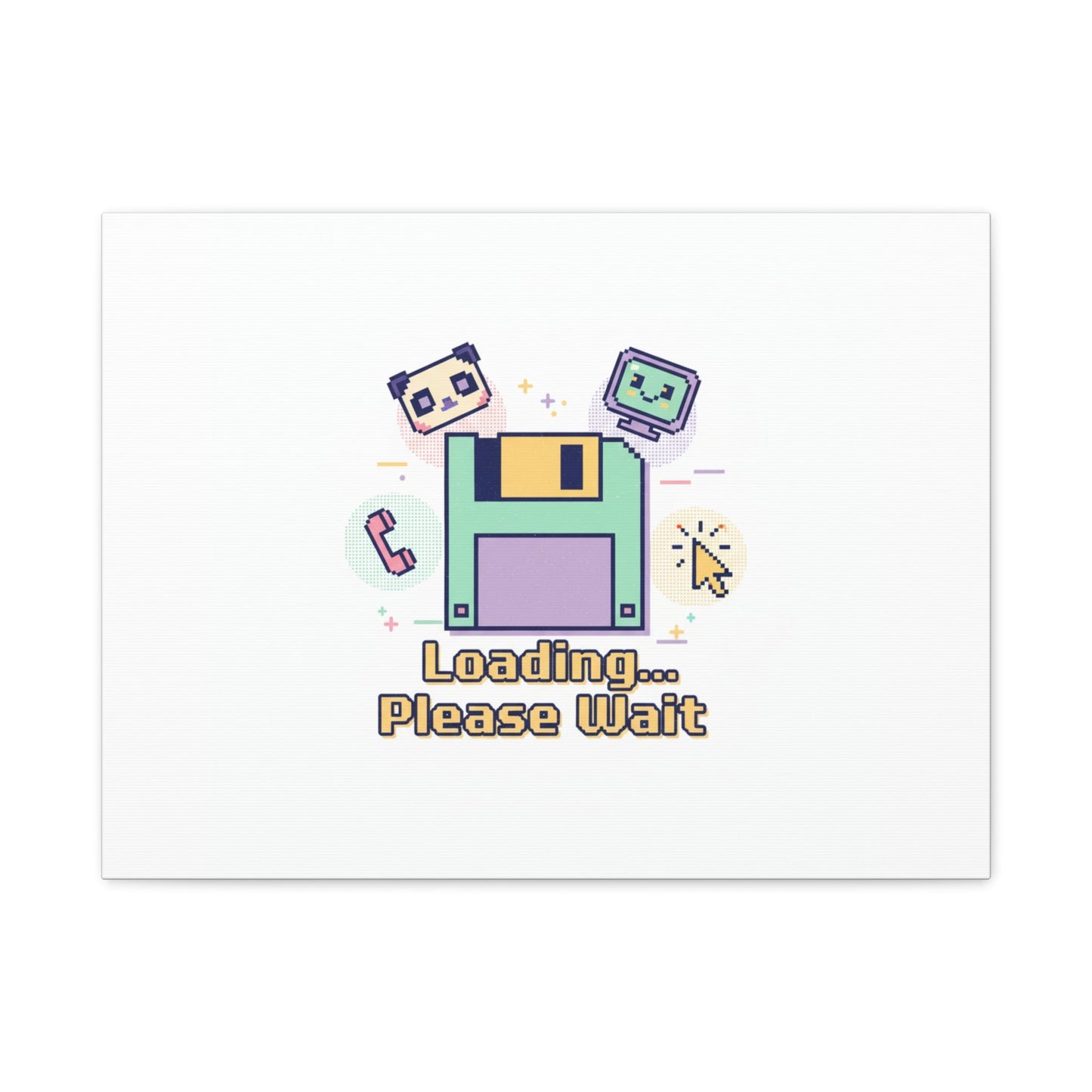 Loading Please Wait Canvas | Old Internet Aesthetic, 90s Web Nostalgia