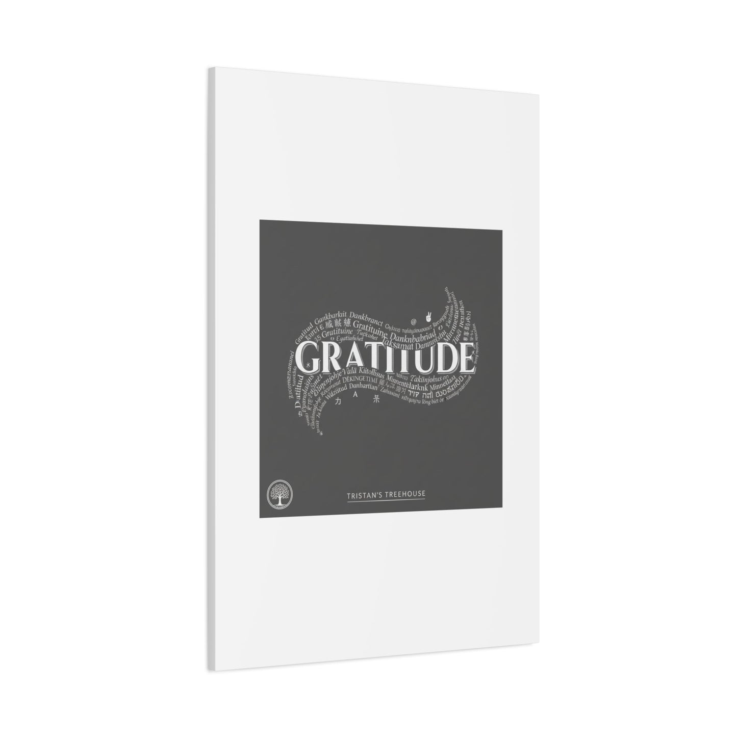 Gratitude Wall Art Matte Canvas | Tiny Treats, sweet uplifting print