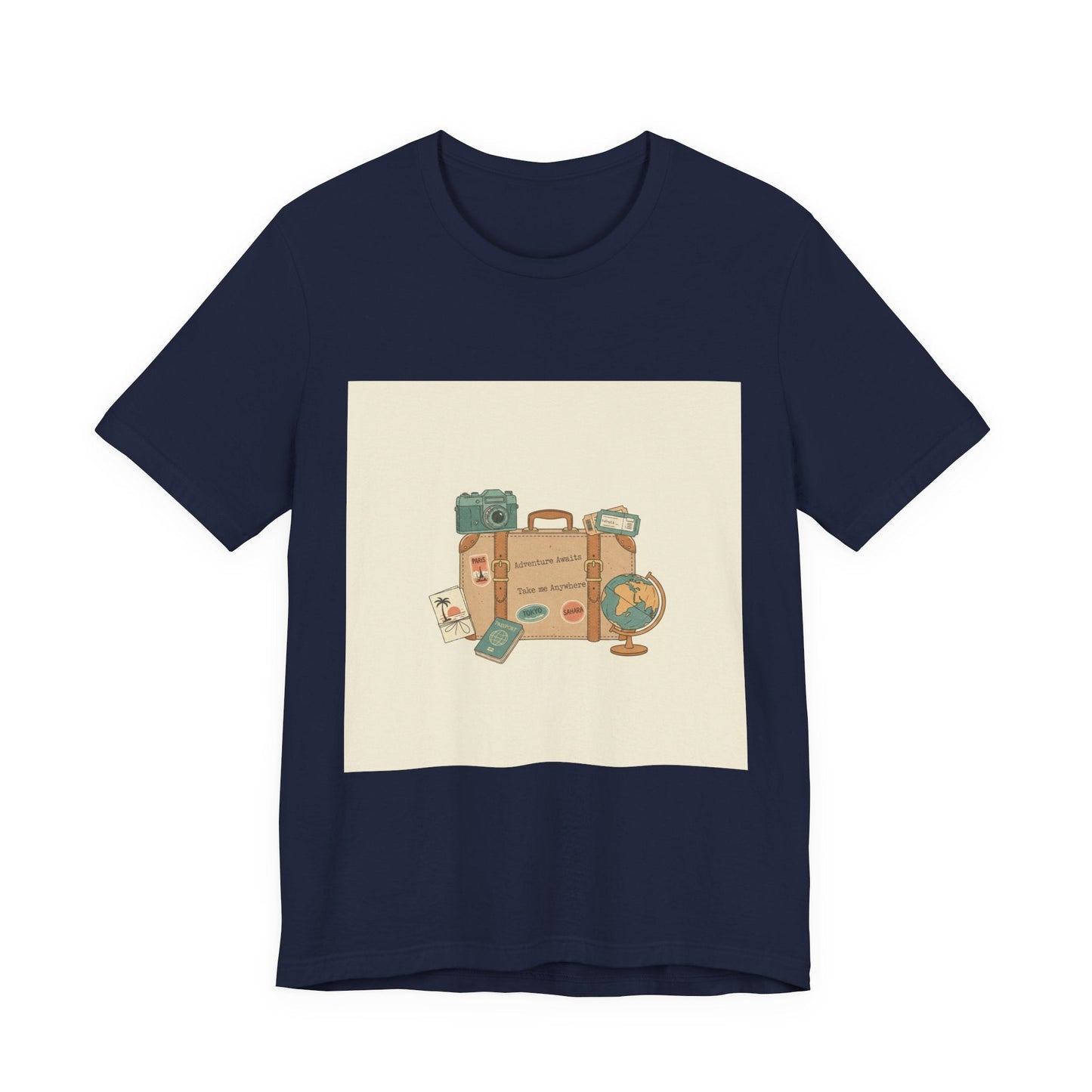Vintage Travel Postcard tee | passport stamp, wanderlust design