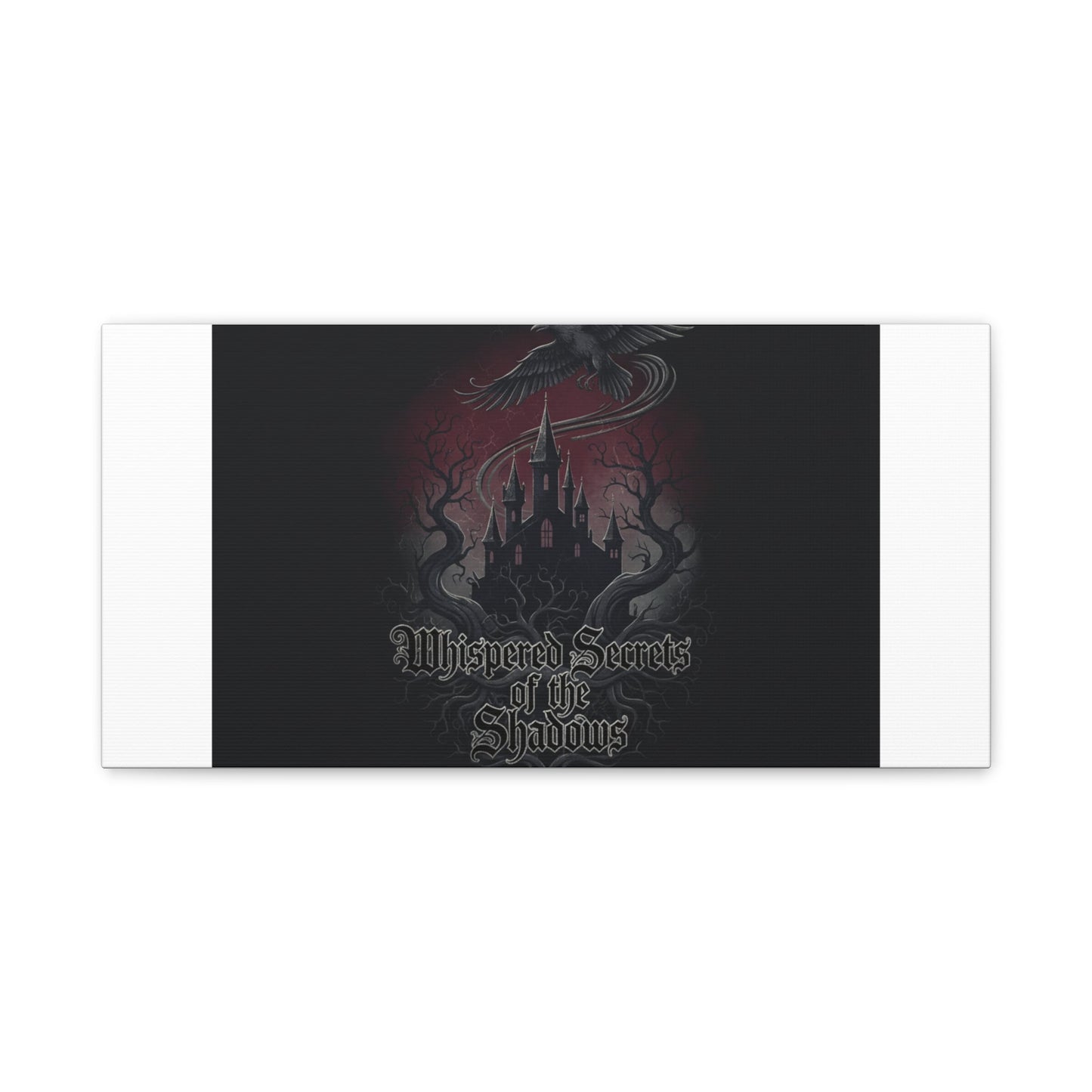 Whispered Secrets of the Shadows Castle Wall Art, Matte Canvas | Gothic Medieval Decor
