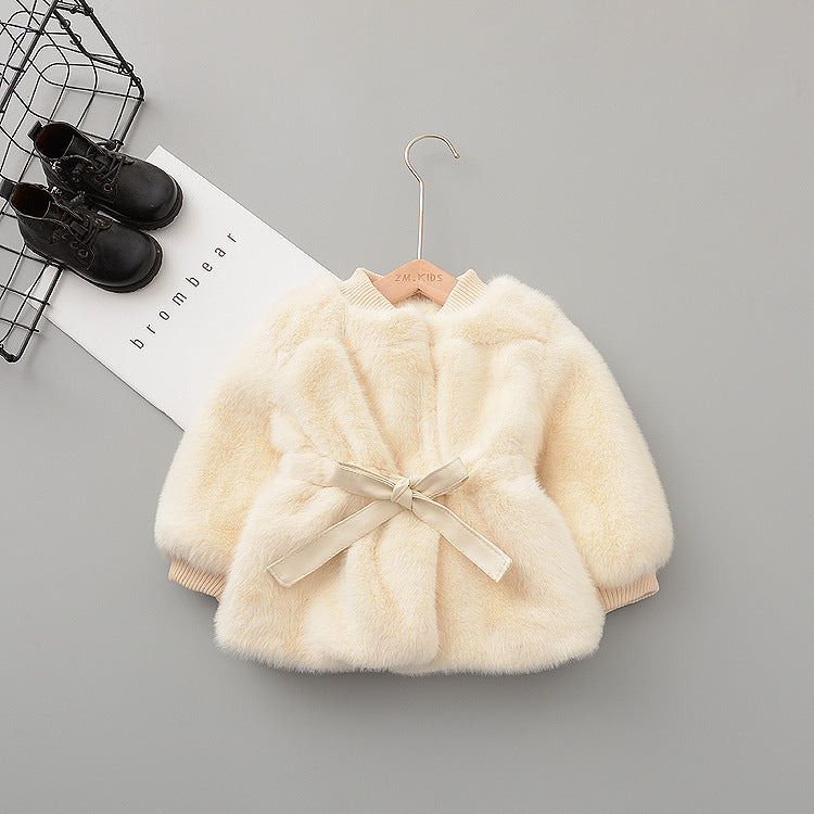Mink cardigan Princess wool coat