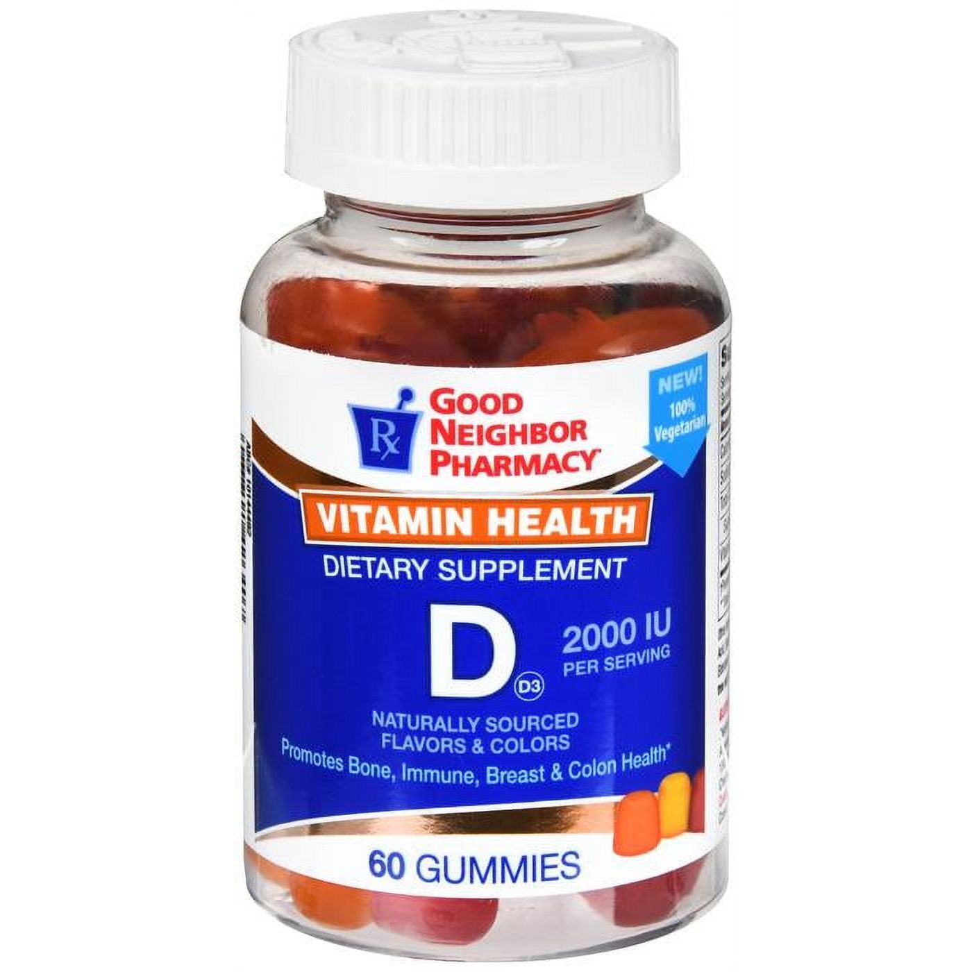 Silver Rod Pharmacy GNP Vitamin D3 2000 IU Gummies 60ct