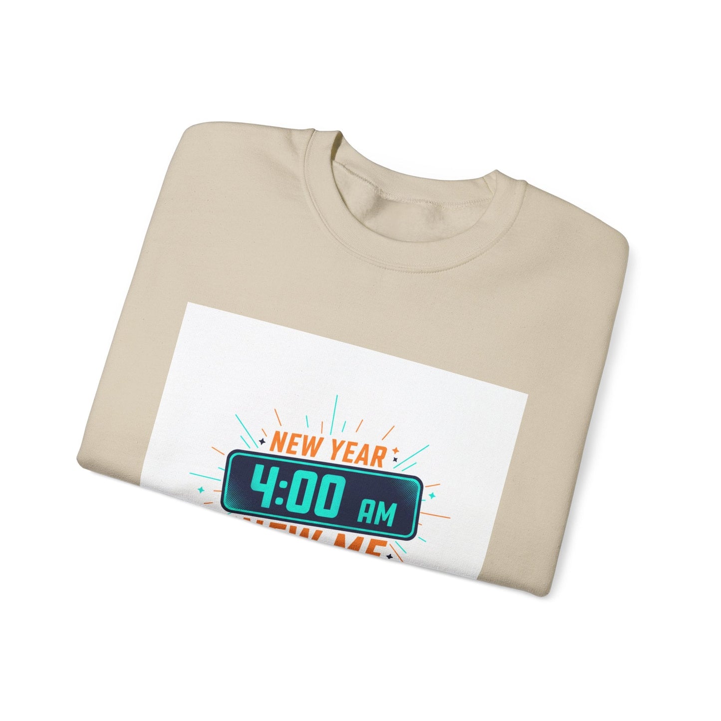 New Year 4:00 AM New Me Crewneck Sweatshirt | Holiday Apparel, Festive Sweater Look