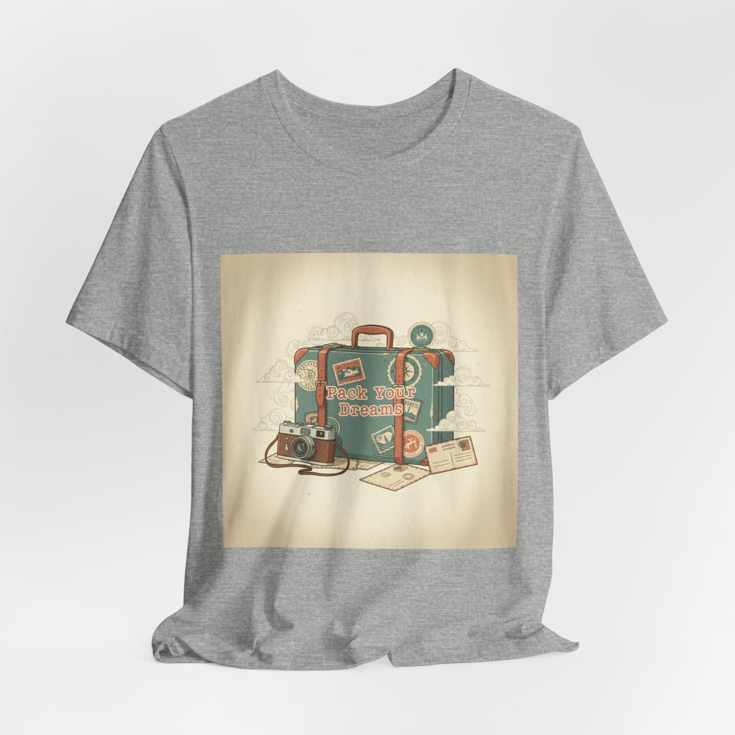 Retro Travel Postcard Tee | passport stamp, wanderlust design