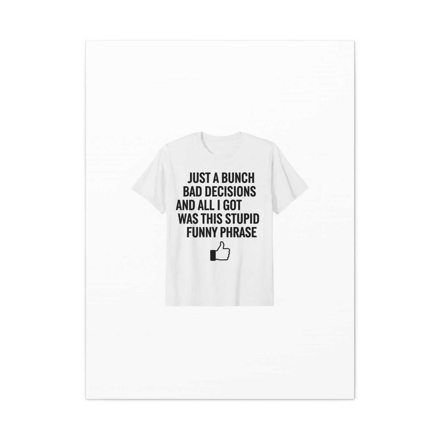 self-deprecating quote Canvas | sarcastic introvert wall art, anxiety humor