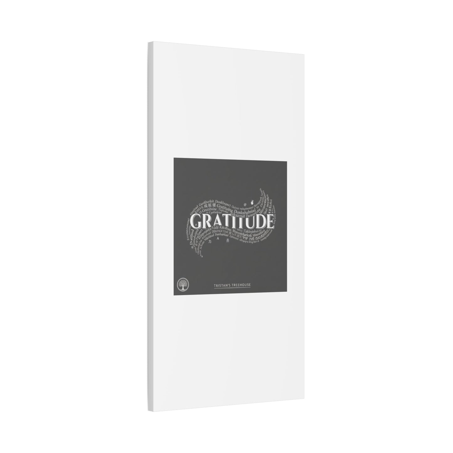 Gratitude Wall Art Matte Canvas | Tiny Treats, sweet uplifting print