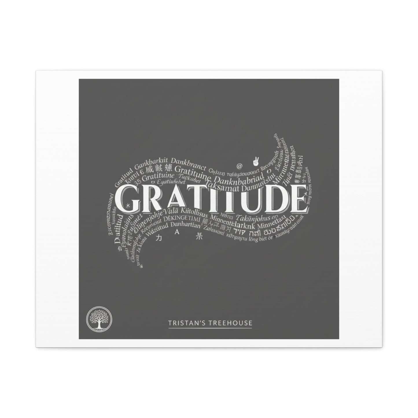 Gratitude Wall Art Matte Canvas | Tiny Treats, sweet uplifting print