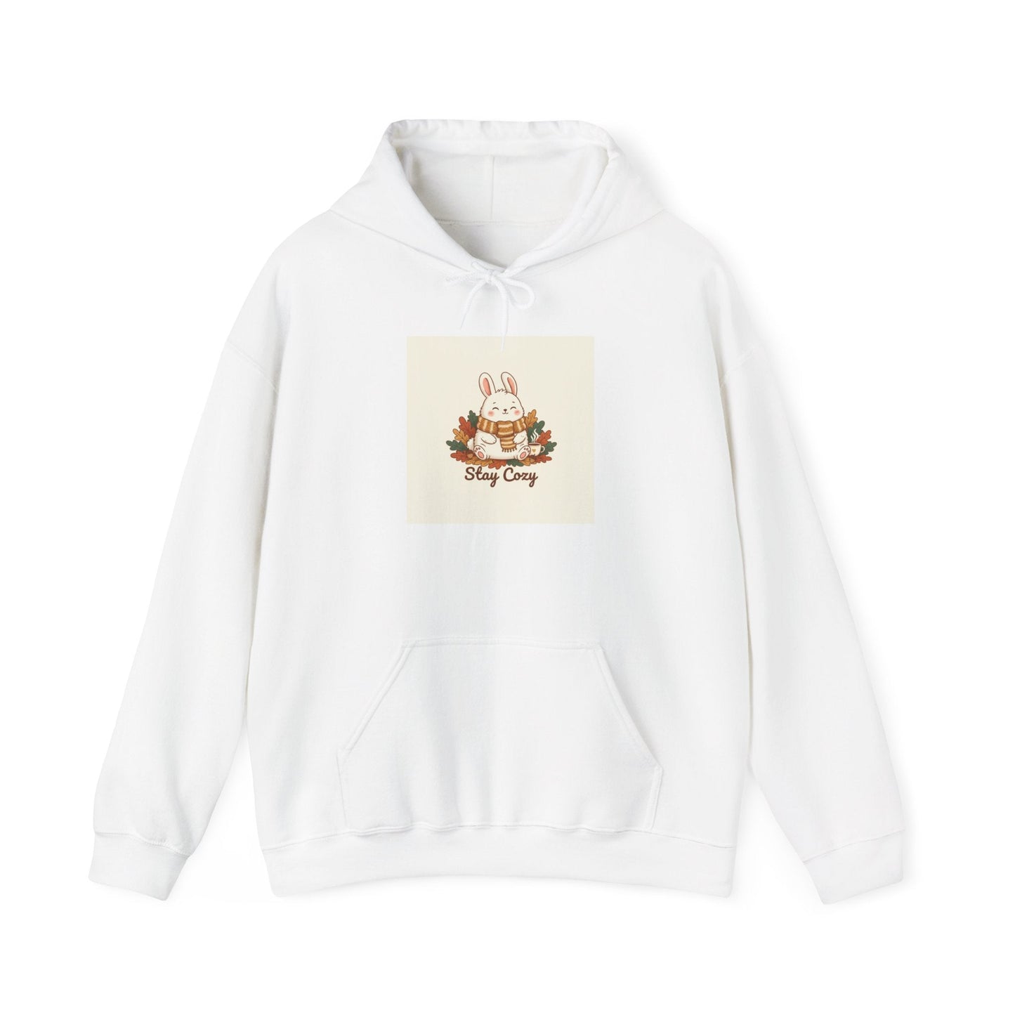 Cozy Bunny Winter Forest hoodie | cute animal illustration, cozy critter art