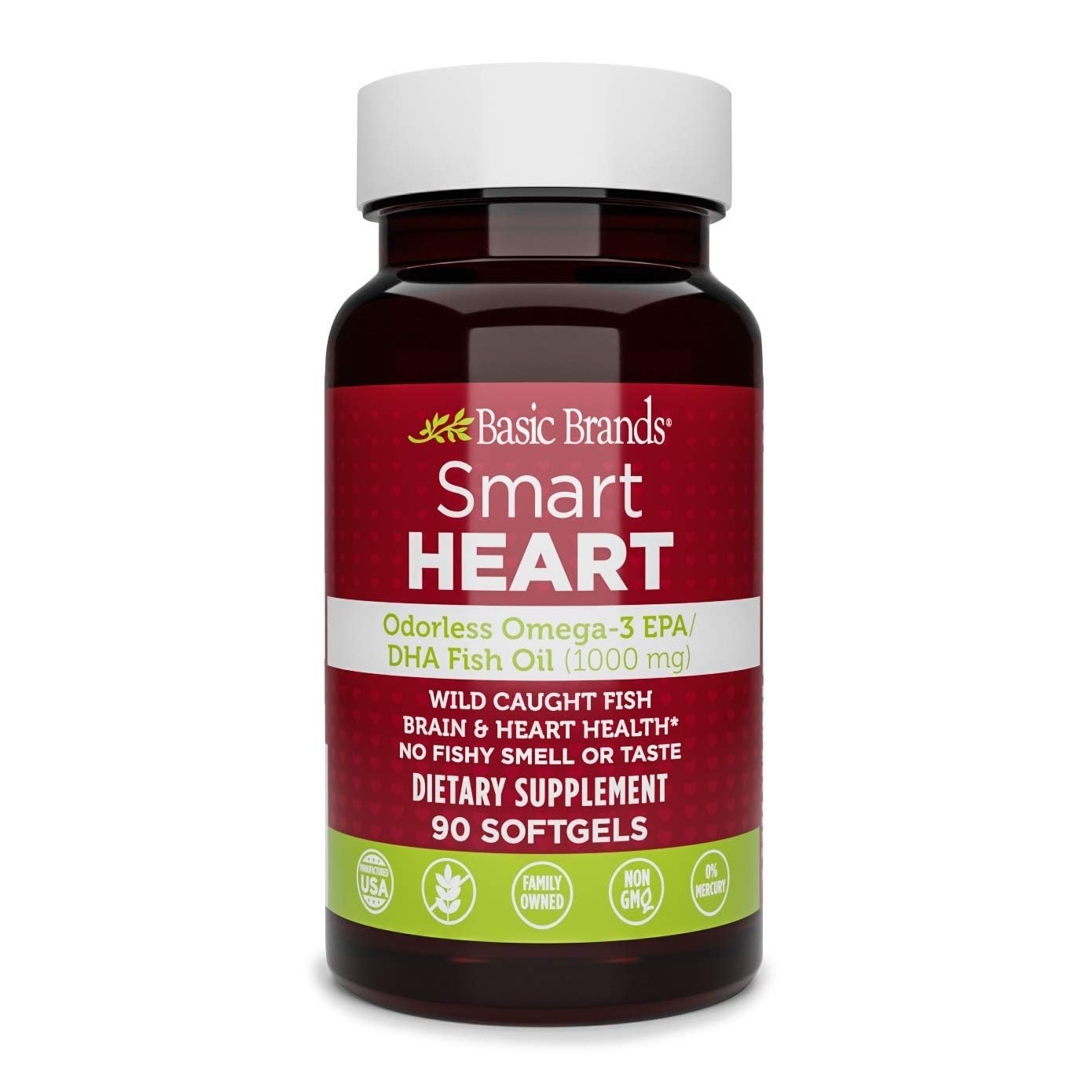 Basic Organics Omega 3 1000mg - 90 Enteric Coated Gelcaps