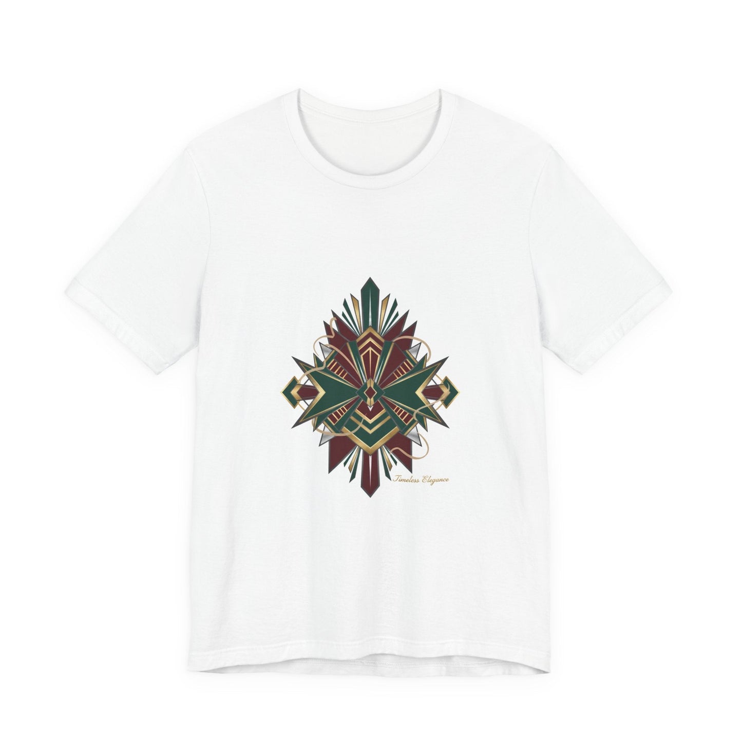 "Timeless Elegance" Art Deco Geometric T-Shirt | Vintage Luxury Graphic Tee