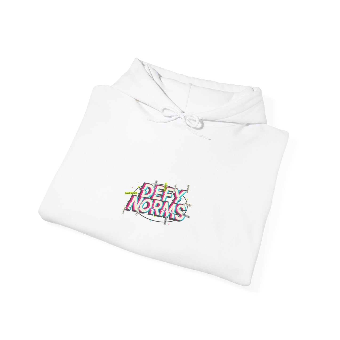 Anti-Norms Glitch Logo Hoodie | anti-aesthetic, chaotic design