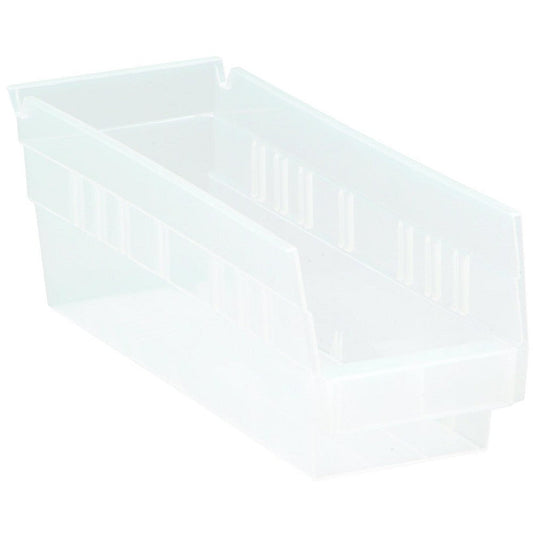Regency Space Solutions Quantum Storage Systems Shelf Bin, Clear, Polypropylene,4 In QSB101CL