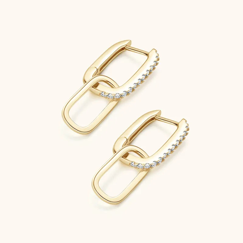 925 Sterling Silver Moissanite Earrings