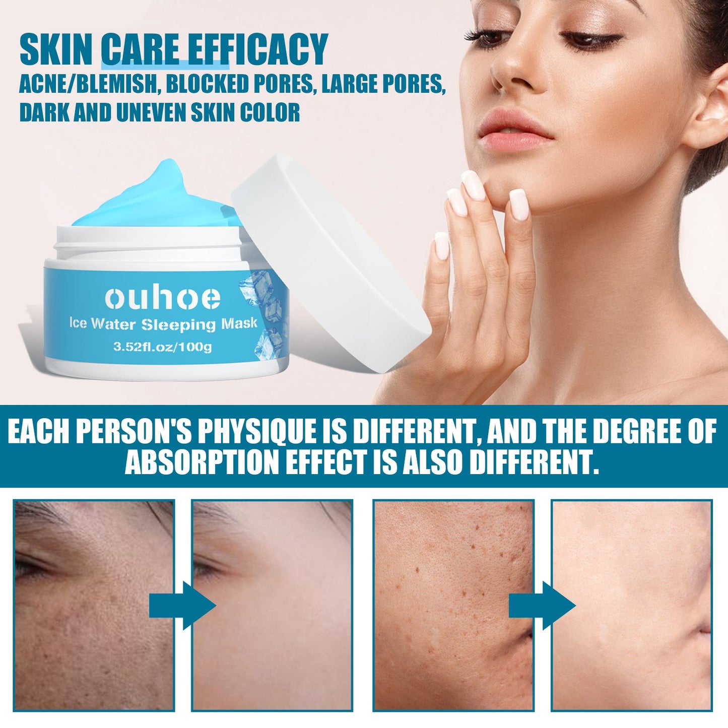 Apply A Sleep Mask, Moisturize Shrink Pores Reduce Facial Melanin Refreshing Mask