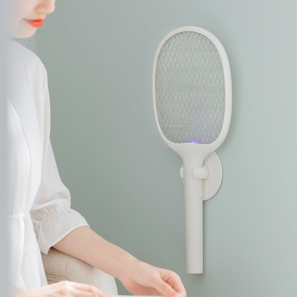 New Household Appliances Mosquito Killer Two-In-One Rechargeable USB Mosquito Killer Lamp Fly Swatter Purple Light Trap