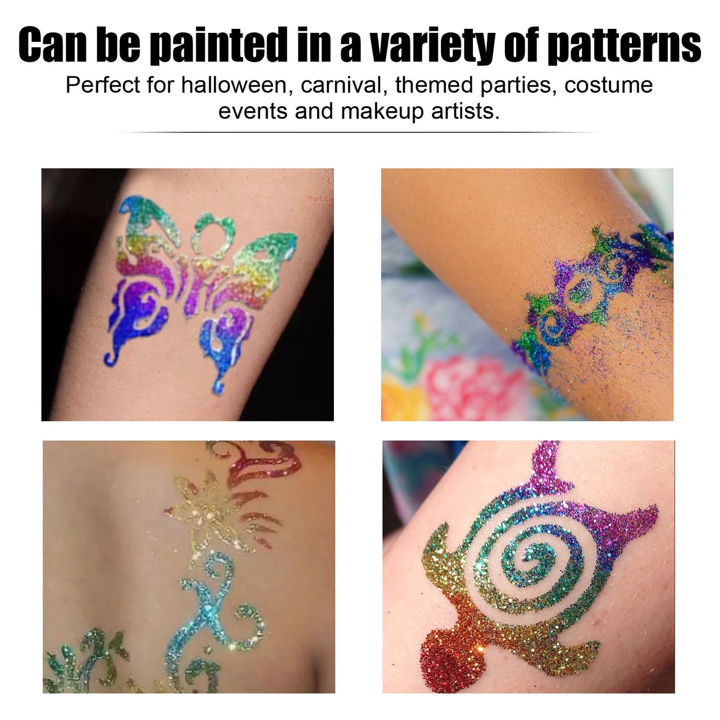 Flash Tattoo Skin Glue Painting Eye Makeup Glitter Glitter Face Body Skin Tattoo Glue