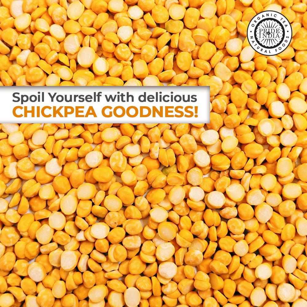 Indian Split Yellow Chickpea Lentils - Protein & Fiber Rich Chana Dal Jar