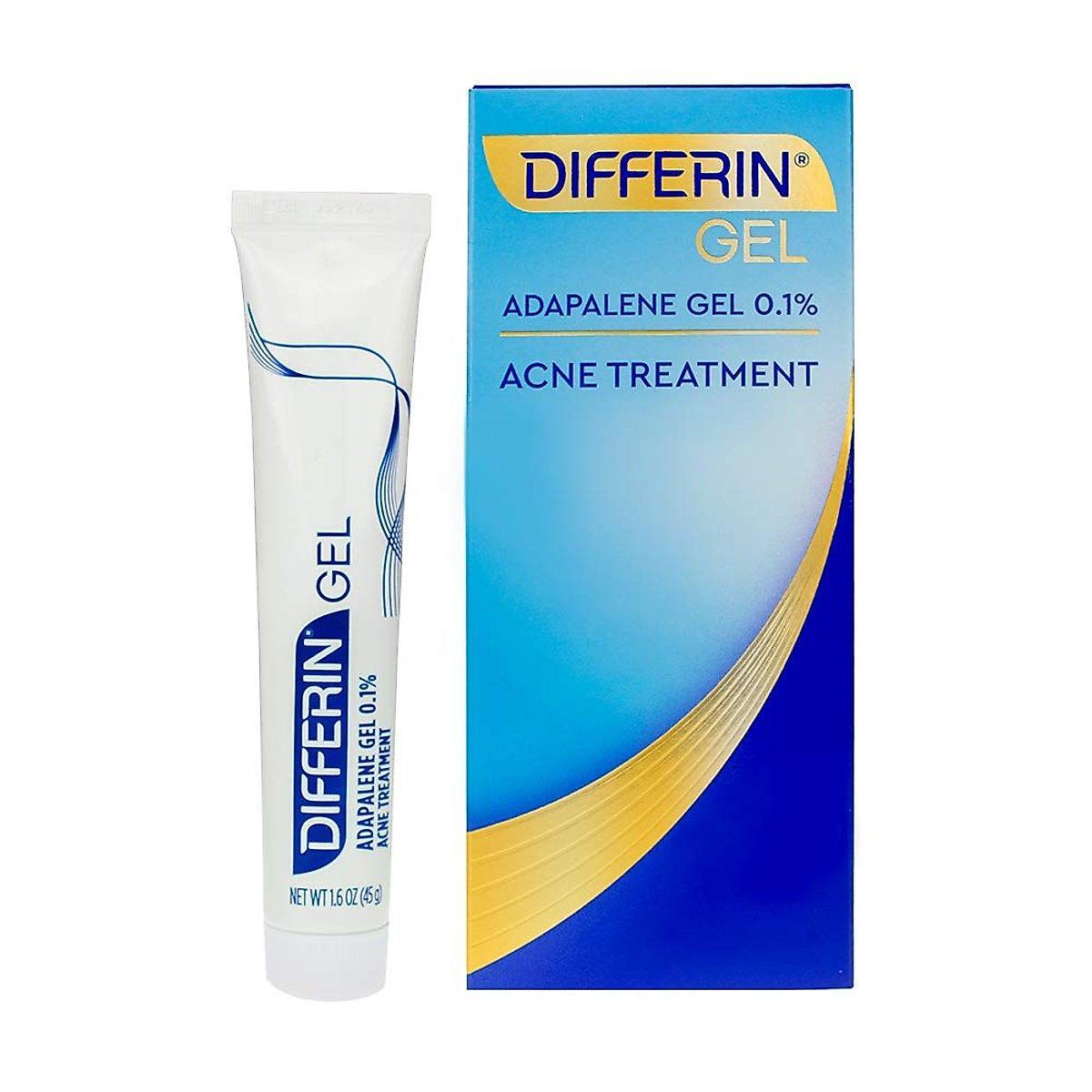 Differin Adapalene Prescription Strength Retinoid Gel 0.1 Acne Treatment , 45 Gram
