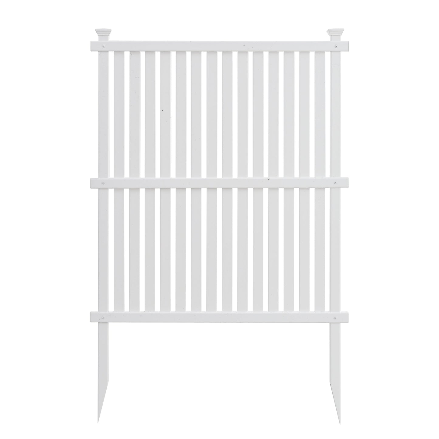 Privacy Screen Panels Kit Air Conditioner Trash Can Enclosure Vinyl white color