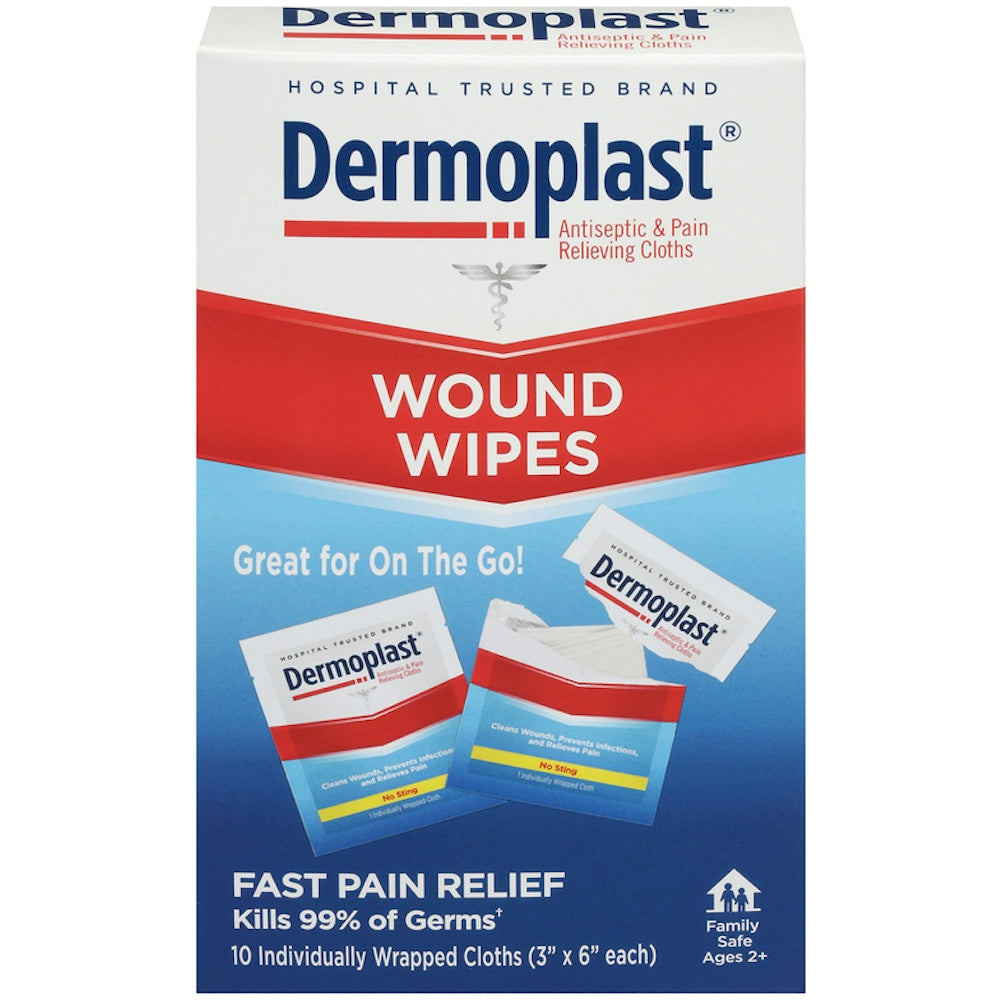 Dermoplast  Wound Wipes 10Ea