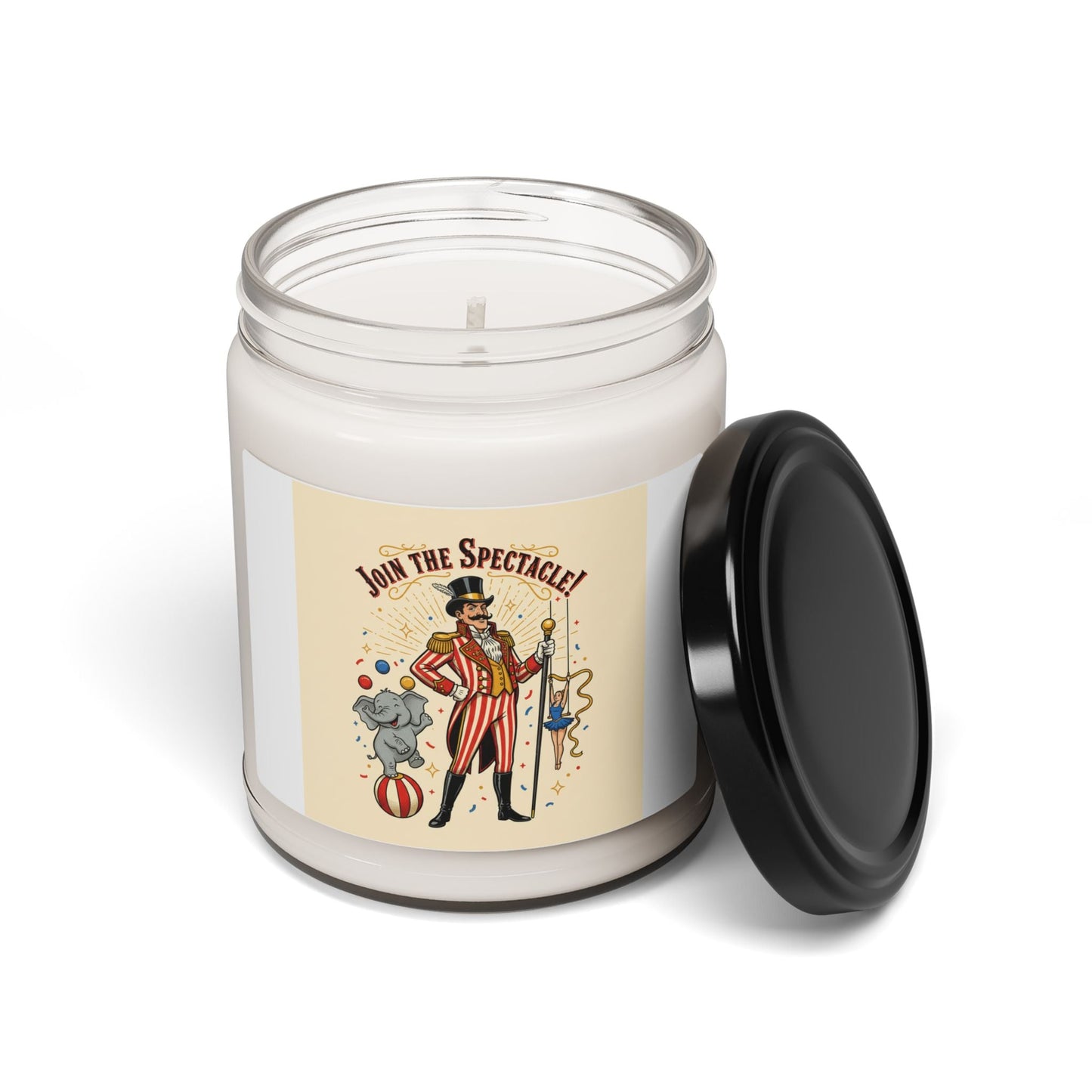 Circus Ringmaster Candle, vintage carnival design | camp circus aesthetic